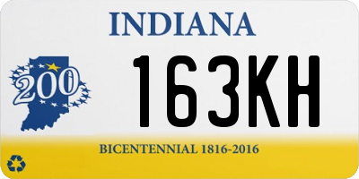 IN license plate 163KH