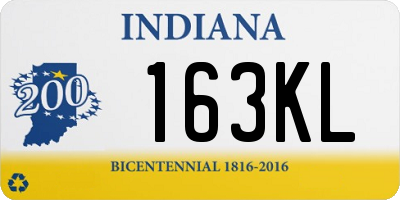 IN license plate 163KL