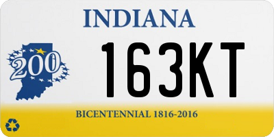 IN license plate 163KT