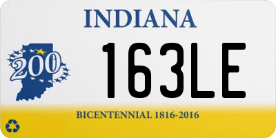 IN license plate 163LE