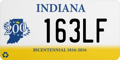 IN license plate 163LF