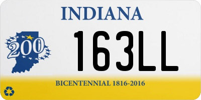 IN license plate 163LL