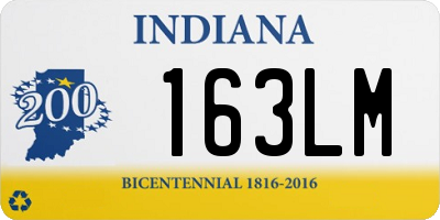 IN license plate 163LM