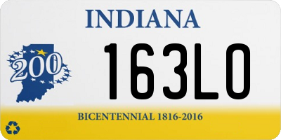 IN license plate 163LO