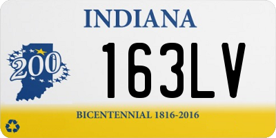 IN license plate 163LV