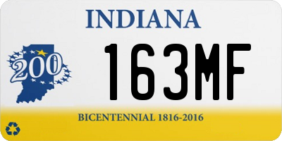 IN license plate 163MF