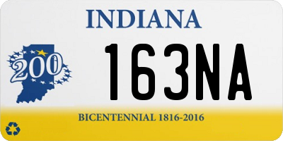 IN license plate 163NA