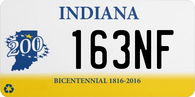 IN license plate 163NF