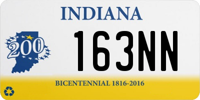IN license plate 163NN