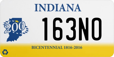 IN license plate 163NO