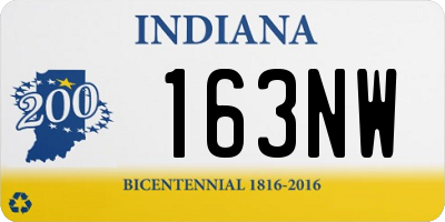 IN license plate 163NW