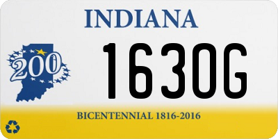 IN license plate 163OG