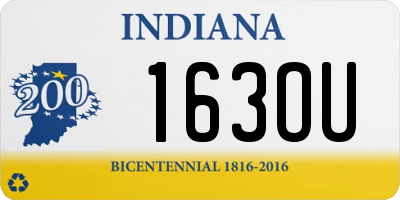 IN license plate 163OU