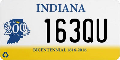 IN license plate 163QU