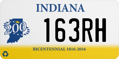IN license plate 163RH