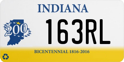 IN license plate 163RL