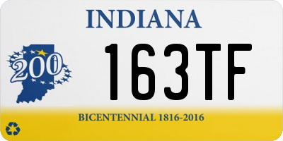 IN license plate 163TF