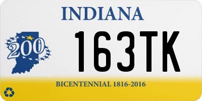 IN license plate 163TK