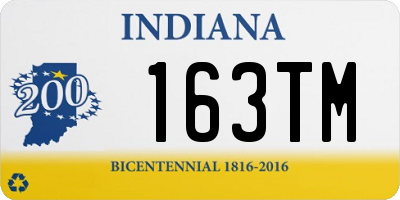 IN license plate 163TM