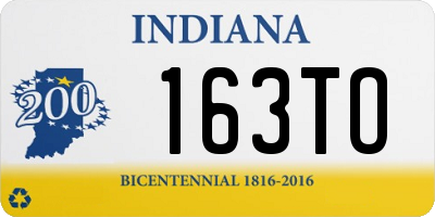 IN license plate 163TO