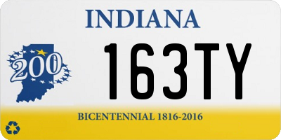 IN license plate 163TY