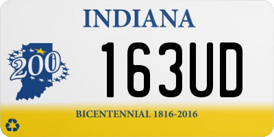 IN license plate 163UD