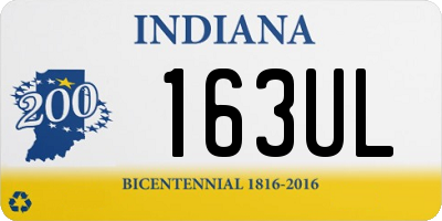 IN license plate 163UL