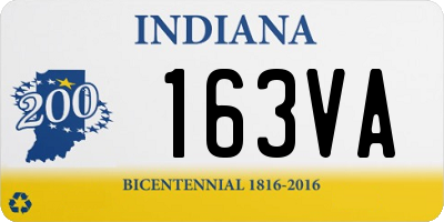 IN license plate 163VA