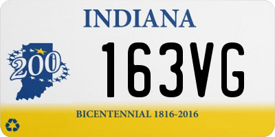 IN license plate 163VG
