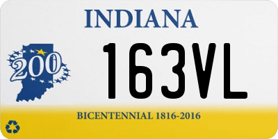 IN license plate 163VL