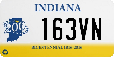 IN license plate 163VN