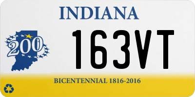 IN license plate 163VT