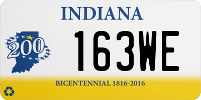 IN license plate 163WE