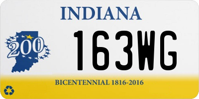 IN license plate 163WG
