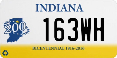 IN license plate 163WH
