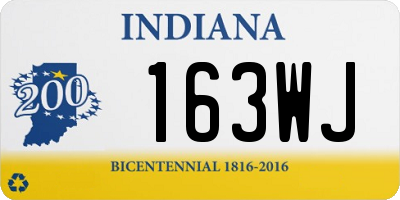 IN license plate 163WJ