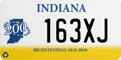 IN license plate 163XJ