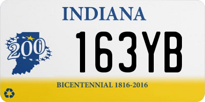 IN license plate 163YB