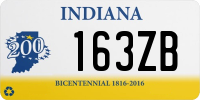 IN license plate 163ZB