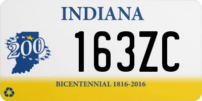 IN license plate 163ZC