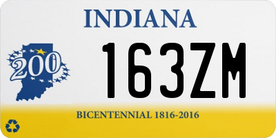 IN license plate 163ZM