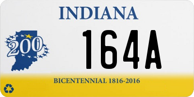 IN license plate 164A