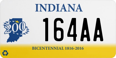 IN license plate 164AA