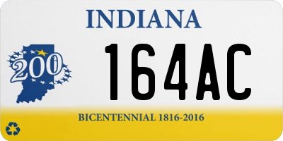 IN license plate 164AC