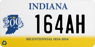 IN license plate 164AH