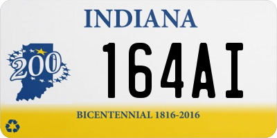 IN license plate 164AI