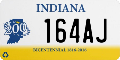 IN license plate 164AJ