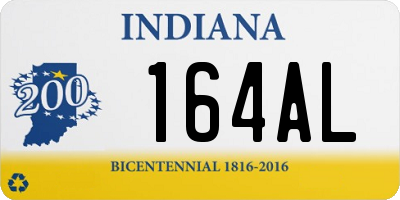 IN license plate 164AL