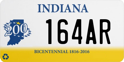 IN license plate 164AR