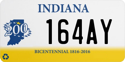 IN license plate 164AY